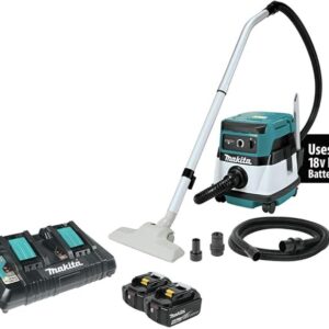Makita XCV04PT 18V X2 LXT® Lithium-Ion (36V) Cordless/Corded 2.1 Gallon HEPA Filter Dry Dust Extractor/Vacuum Kit (5.0Ah)