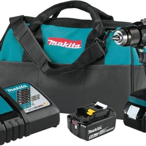 Makita XPH16T 18V LXT® Lithium-Ion Compact Brushless Cordless 1/2" Hammer Driver-Drill Kit (5.0Ah)